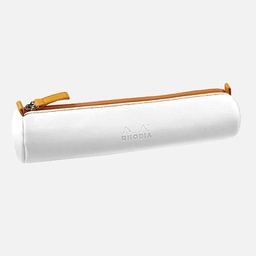 [RHODIA 319047] RHODIA Leather Round Pen Case White