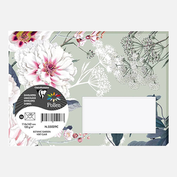 [CLAIREFONTAINE 55029] CLAIREFONTAINE Pollen Botanic Garden 120gsm C6 x 20 Light Green