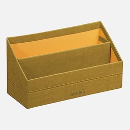 [RHODIA 194599] RHODIA Leather Letter Holder Gold