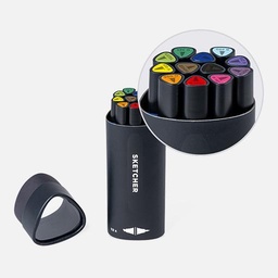 [MOLOTOW 200513] MOLOTOW Sketcher Twin Marker Main Set 1 x 12