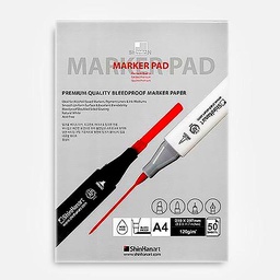 [SHINHAN 8603004-0701] SHINHAN Bleedproof Marker Paper Pad 120gsm A4 x 50