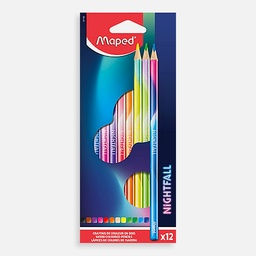[MAPED 831700] MAPED Nightfall Wood Free Color Pencil Set x 12