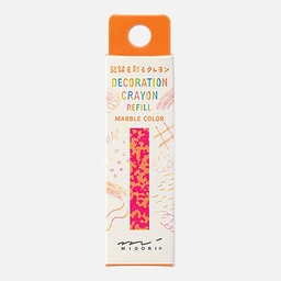 [MIDORI 38115006] MIDORI Decoration Crayon Refill Pink x Orange