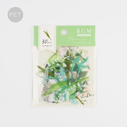 [BGM BS-PF002] BGM Deco Sticker Decoration White Morning Garden
