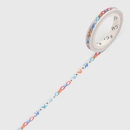 [BGM BM-LSG107] BGM Foil Washi Tape 5mm Little Thousand Paper Cranes