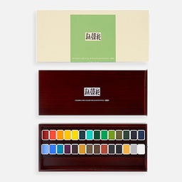 [HOLBEIN N353] HOLBEIN Shin-Gansai Japanese Watercolor Pan Set x 28