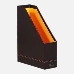 [RHODIA 118836C] RHODIA Leather Magazine Rack Black