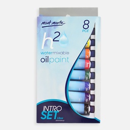 [MONTE MARTE 81316] MONTE MARTE H2O Water-Mixable Oil Color 18ml Set x 8