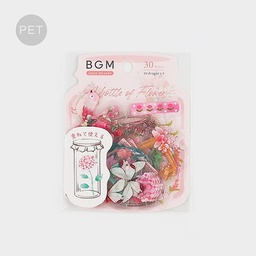 [BGM BS-PFB004] BGM Clear Sticker Flower Bloom Peach