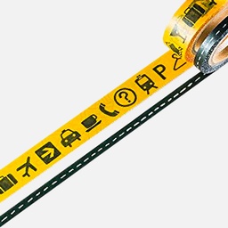 [WATASHI LASSIC GFO-042] WATASHI LASSIC Washi Tape 20mm Pictogram