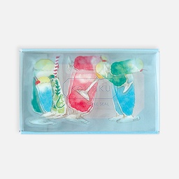[KOHAKU KK-043] KOHAKU Clear Flake Seal Sticker x 25 Drinks