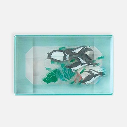 [KOHAKU KK-046] KOHAKU Clear Flake Seal Sticker x 25 Polar