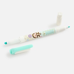 [ZEBRA WKT7-LC-MBG] ZEBRA Mildliner Lucky Charm Monkey (Peace) Blue Green