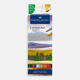 [FABER-CASTELL 164521] FABER-CASTELL Goldfaber Aqua Dual Marker Tuscany Set x 6