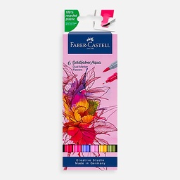 [FABER-CASTELL 164527] FABER-CASTELL Goldfaber Aqua Dual Marker Flower Set x 6