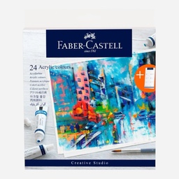 [FABER-CASTELL 379024] FABER-CASTELL Creative Studio Acrylic Color 9ml Set x 24