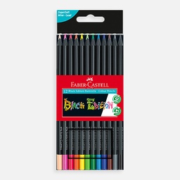 [FABER-CASTELL 116412] FABER-CASTELL Black Edition Color Pencil Set x 12