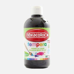 [FIBRACOLOR 10071TP001FL/001] FIBRACOLOR Washable Gouache Paint 500ml Black