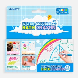 [MUNGYO MWBC-5A] MUNGYO Washable Bath Crayon Set x 5