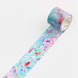 [BGM BM-SPSA039] BGM Foil Washi Tape 30mm Koi & Fish