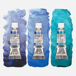 [SCHMINCKE 74614097] SCHMINCKE Horadam Granulating Watercolor 5ml Deep Sea Set x 3