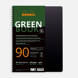[RHODIA 119914C] RHODIA Lined Green Book 90gsm A4+ x 80