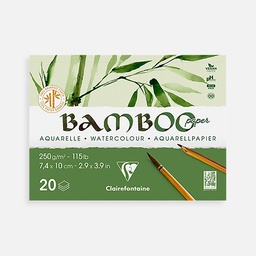 [CLAIREFONTAINE 975910] CLAIREFONTAINE Bamboo Mixed Media Paper Pad 250gsm A7 x 20