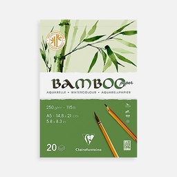 [CLAIREFONTAINE 975918C] CLAIREFONTAINE Bamboo Mixed Media Paper Pad 250gsm A5 x 20