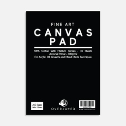 [OVJ A0005] OVJ Cotton Canvas Pad 300gsm A5 x 40