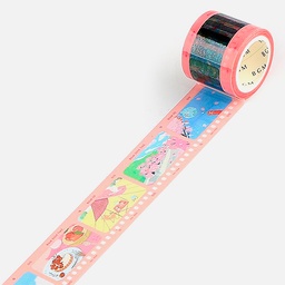 [BGM BM-CFM007] BGM Clear Washi Tape 30mm Pink Flim