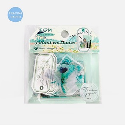 [BGM BS-TFS001] BGM Deco Sticker Decoration Island Encounter Green