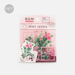 [BGM BS-PFT001] BGM Deco Sticker Decoration Post Office Garden Pink