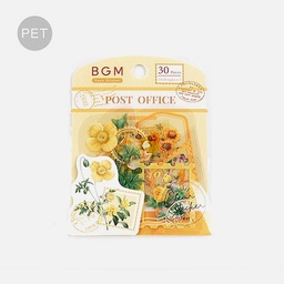[BGM BS-PFT002] BGM Deco Sticker Decoration Post Office Garden Yellow