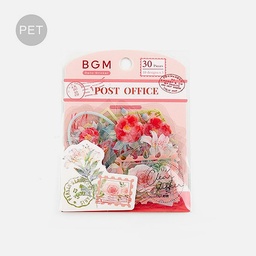 [BGM BS-PFT006] BGM Deco Sticker Decoration Post Office Garden Red