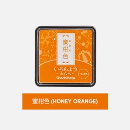 [SHACHIHATA HAC-S1-WY] SHACHIHATA Iromoyou Mini Ink Pad Honey Orange