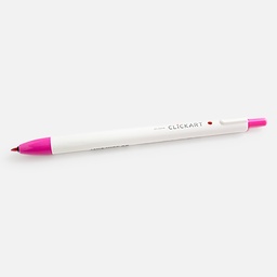 [ZEBRA WYSS22-15] ZEBRA Clickart Retractable Marker Cherry Pink
