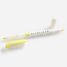 [ZEBRA WKT7-WC-MSY] ZEBRA Mildliner Highlighter White Series Mild Sherbet Yellow