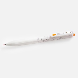 [ZEBRA JJS29-R1W-OR] ZEBRA Sarasa-R White Series Roller Pen 0.4mm Orange