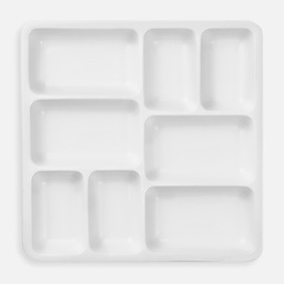 [MEEDEN PLC-4019] MEEDEN Square Porcelain Paint Palette 8-Well