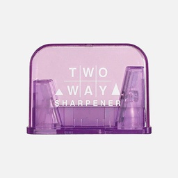 [STAD RS037PU] STAD Two Way Sharpener Clear Violet