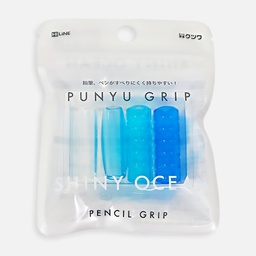[HILINE RB024C-180] HILINE Punyu Pencil Grip x 4 Shiny Ocean