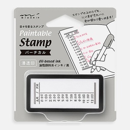 [MIDORI 35512006] MIDORI Paintable Stamp Pre-Inked Half Size Vertical