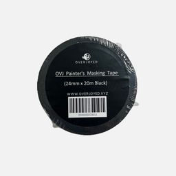 [OVJ 8888888870613] OVJ Crepe Paper Masking Tape 24mm x 20m Black