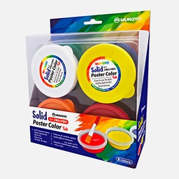 [MUNGYO MSPC-8A] MUNGYO Solid Poster Color Paint Set x 8