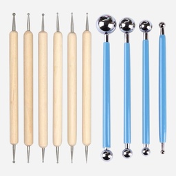 [OVJ 8888888870616] OVJ Acrylic Paint Dotting Art Tool Set x 10