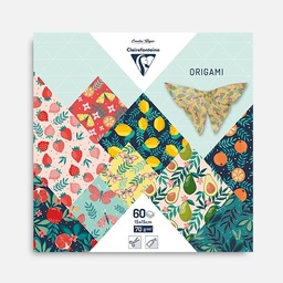 [CLAIREFONTAINE 95357] CLAIREFONTAINE Origami Paper Fruit Garden 70gsm 15cm x 15cm x 60