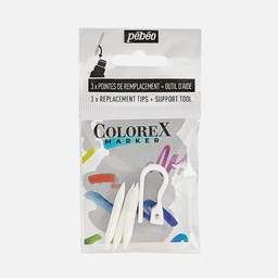 [PEBEO 417441] PEBEO Colorex Watercolor Brush Marker Tips 1mm x 3