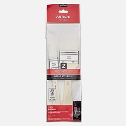 [PEBEO 952603] PEBEO White Taklon Spalter Flat Brush Set x 2