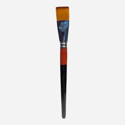 [OVJ 6971422898008] OVJ Golden Taklon Flat Brush 1”