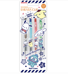 [ZEBRA J15-SBG-4C] ZEBRA Sarasa Clip 0.5 Sanrio Balancing 4 Colours Set